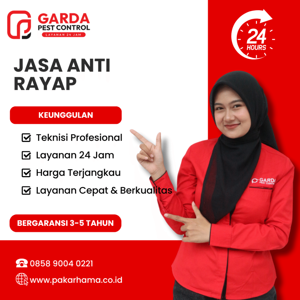 Jasa Anti Rayap di Tangerang Profesional dan Garansi 1 s.d 5 Thn