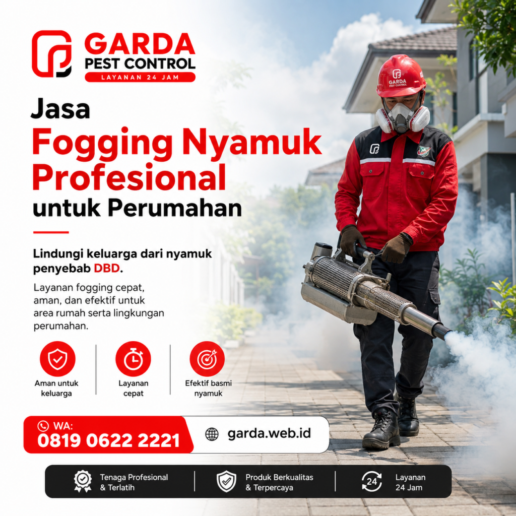 Jasa Fogging Terbaik di Bekasi: Pencegahan Hama Efektif, Tanpa Resiko!