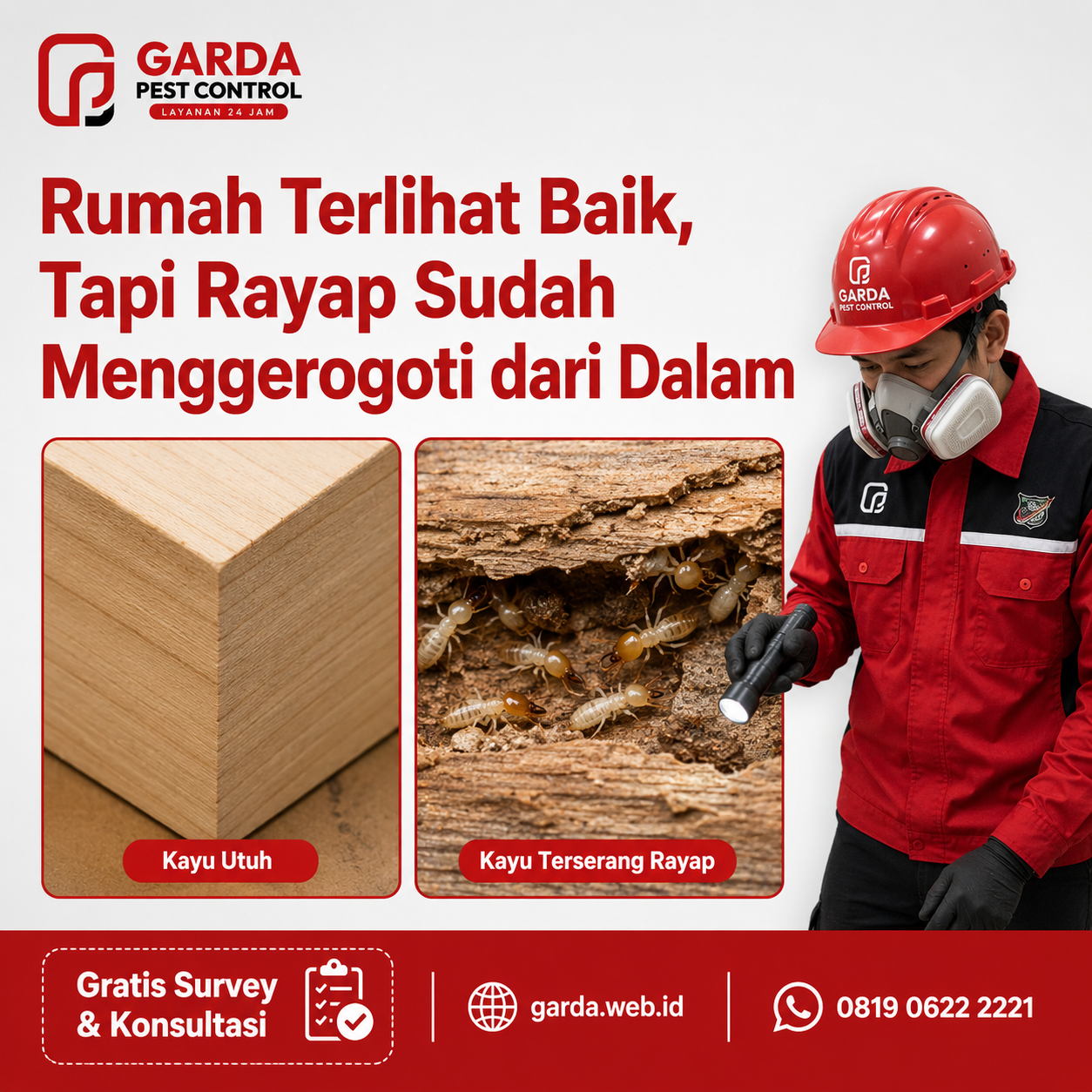 Jasa Anti Rayap Boyolali Profesional dan Bergaransi Resmi