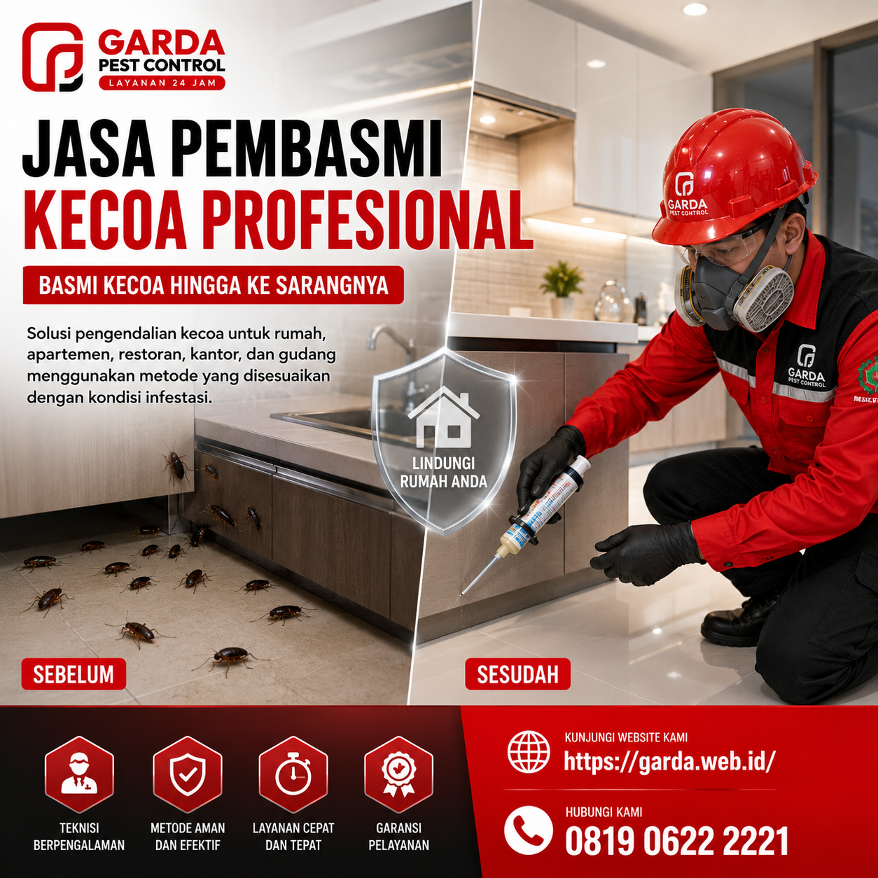 Jasa Pembasmi Kecoa Ampel Boyolali