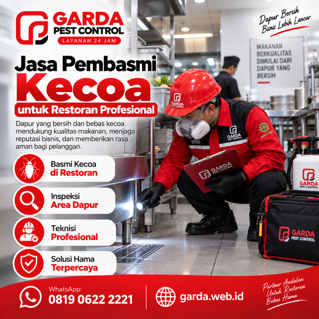 Jasa Pembasmi Kecoa Dapur dan Resto Boyolali